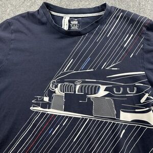 Puma x BMW Motorsport T-Shirt‎ Size M L? Blue Graphic Print Car Flaw